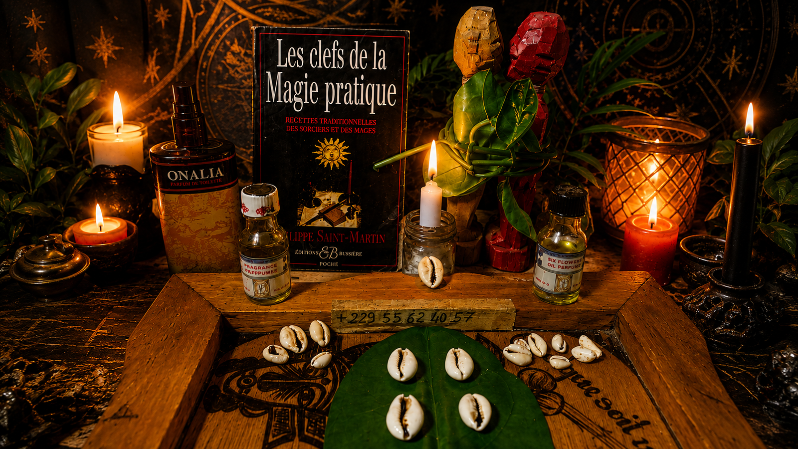 Voyance d’amour et rituel d’amour avec cauris et bougies