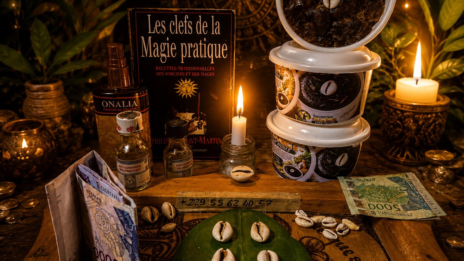 Voyance d’abondance et rituel d’abondance avec cauris et bougies